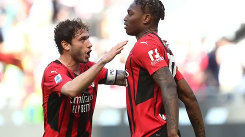 Jogadores do Milan comemoram gol pela Serie A (Foto: Getty Images)