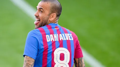 Daniel Alves, lateral-direito do Barcelona (Foto: Getty Images)