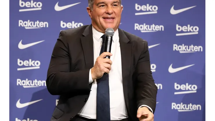 Joan Laporta, presidente do Barcelona, falou sobre possível chegada de Raphinha ao clube