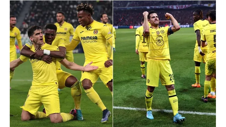 Villarreal e Chelsea estavam jogando de amarelo (Foto: Getty Images)