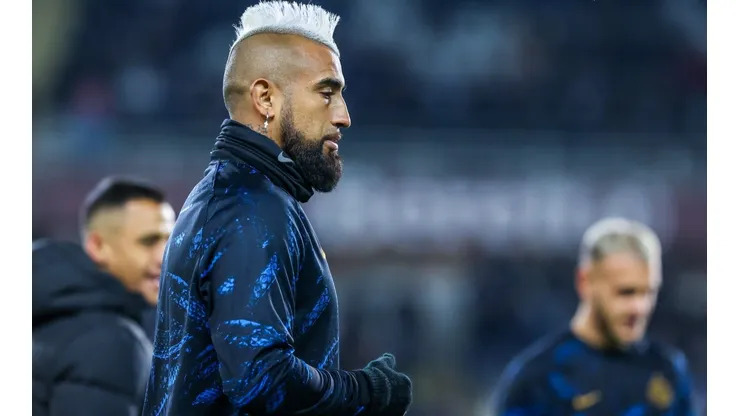 Arturo Vidal of FC Internazionale looks on during the Serie