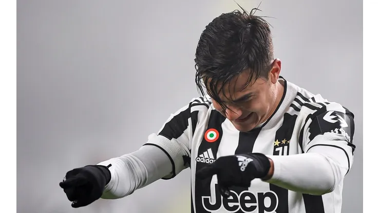Paulo Dybala of Juventus FC celebrates during the Serie A