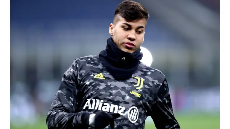 Kaio Jorge of Juventus Fc during warm up before the Serie A