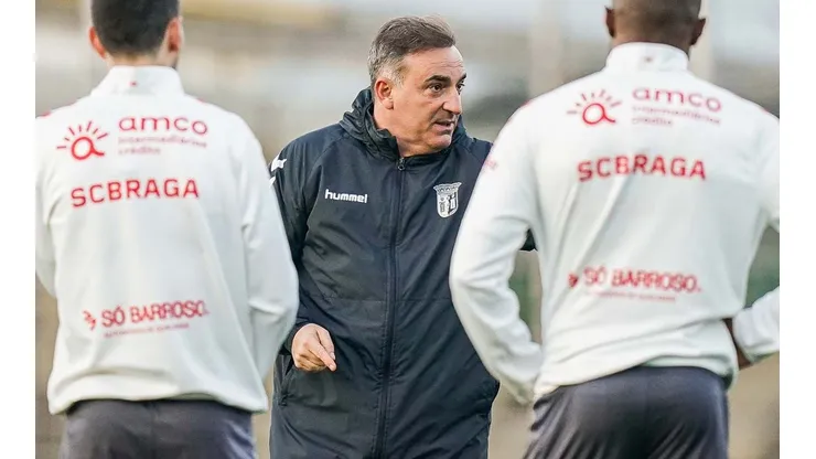 Carlos Carvalhal é treinador do Braga, de Portugal