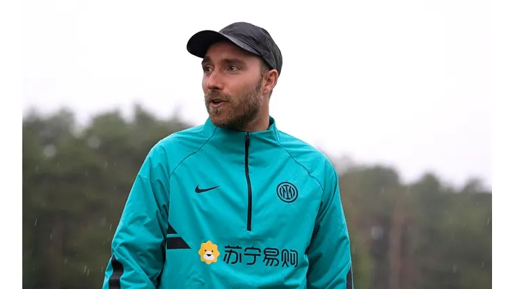 Christian Eriksen Attends FC Internazionale Training Session