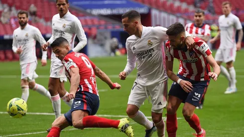 Real Madrid e Atlético de Madrid se enfrentam neste domingo (Foto: Getty Images)