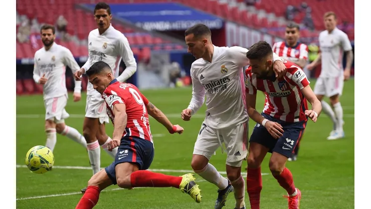 Real Madrid e Atlético de Madrid se enfrentam neste domingo (Foto: Getty Images)