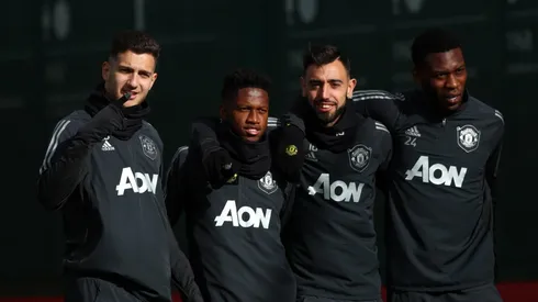 Manchester United Training Session And Press Conference