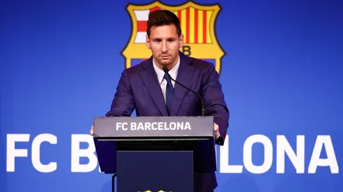 Lionel Messi of Barcelona Press Conference
