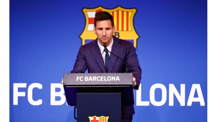 Lionel Messi of Barcelona Press Conference