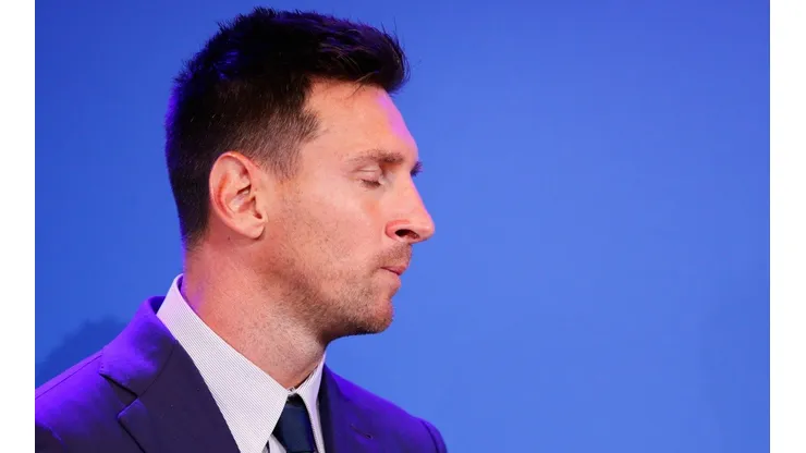 Lionel Messi of Barcelona Press Conference