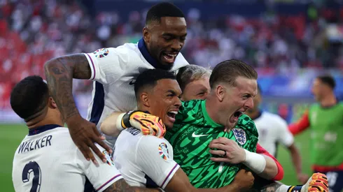 Trent Alexander-Arnold, Kyle Walker, Ivan Toney e Jordan Pickford pela Eurocopa 2024. (Photo by Dean Mouhtaropoulos/Getty Images)