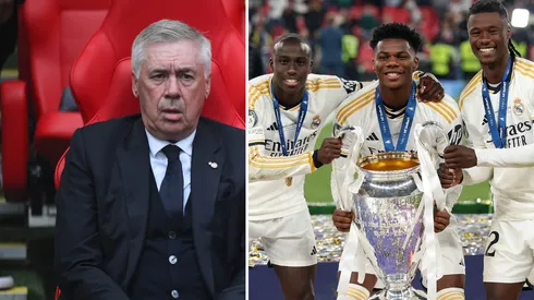 Carlo Ancelotti recebe péssima notícia no Real Madrid envolvendo jogador francês. Foto: David Ramos & Lars Baron/Getty Imagens