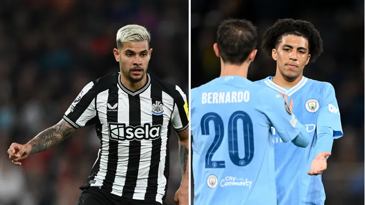 Manchester City quer Bruno Guimarães e vai oferecer 2 ao Newcastle por um acordo. Foto: Gareth Copley & Christian Kaspar-Bartke
