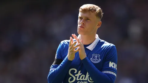 Manchester United e Tottenham brigam por Jarrad Branthwaite. Foto: Lewis Storey/Getty Images