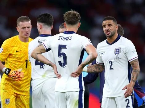 Eurocopa: Declan Rice e Jordan Pickford são vistos discutindo em final