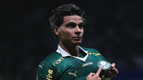 Richard Ríos, volante do Palmeiras. Foto: Ettore Chiereguini/AGIF