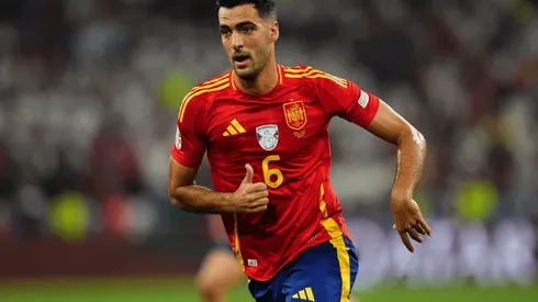 Mikel Merino da Espanha durante a partida da UEFA Euro 2024 entre Espanha e França. (Foto de Bagu Blanco/Sipa USA) Crédito: Sipa US/Alamy Live News