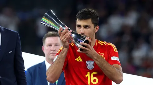 Rodri foi eleito o melhor jogador da Eurocopa (Foto: Lars Baron/Getty Images)