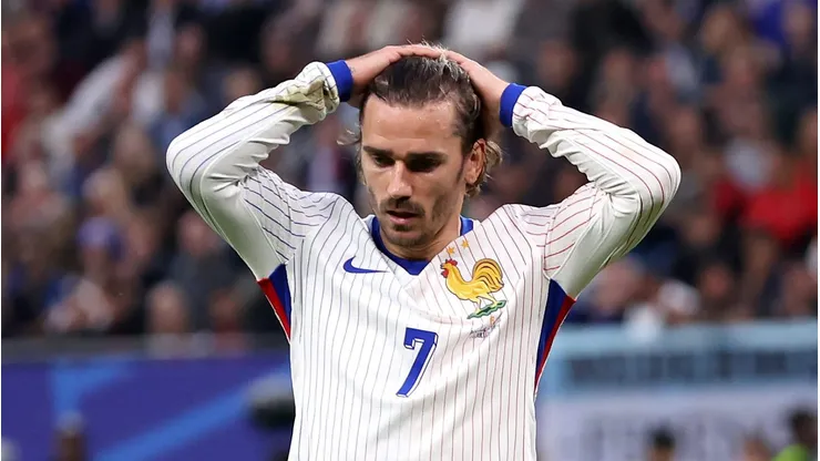 Griezmann se irrita com pergunta de jornalista. Foto: Alex Grimm/Getty Images