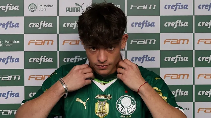 Agustin Giay, novo reforço do Palmeiras. FOto: cesar greco/palmeiras
