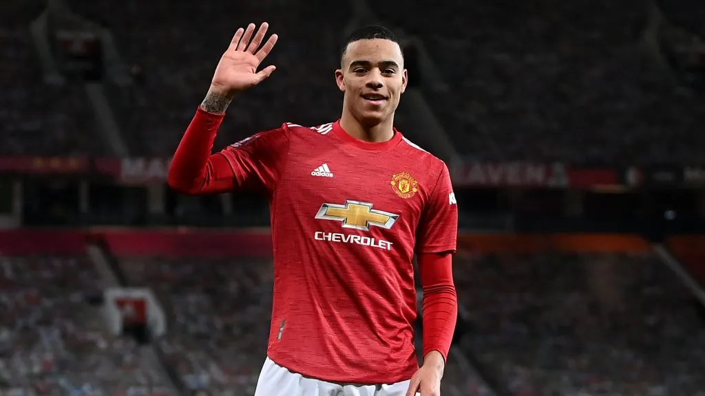 Mason Greenwood, atacante do Manchester United. (Photo by Laurence Griffiths/Getty Images)