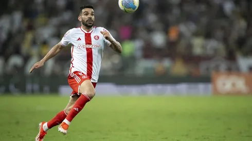 Bruno Henrique em campo durante a partida entre Fluminense e Internacional, no Brasileirão. (Associated Press / Alamy Stock Photo)