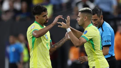 Lucas Paquetá e Andreas Pereira na Seleção Brasileira. Foto: Buda Mendes/Getty Images