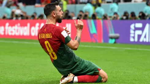 Bruno Fernandes em partida pela Seleção de Portugal