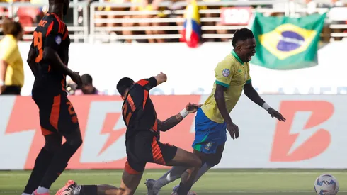 Brasil reclamou muito de pênalti não marcado (Foto: Rafael Ribeiro/CBF/Divulgação)