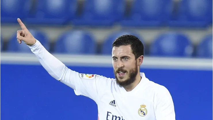 Eden Hazard não teve boa passagem no time do Bernabéu. Foto: Juan Manuel Serrano Arce/Getty Images