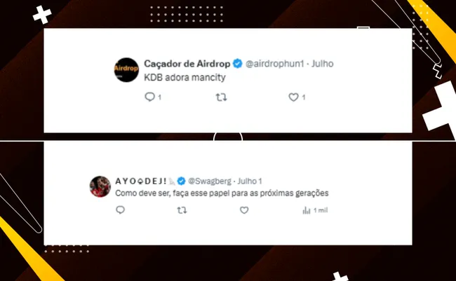 Torcedores do Manchester City comentam sobre a fala de Kevin de Bruyne sobre ficar no clube. 