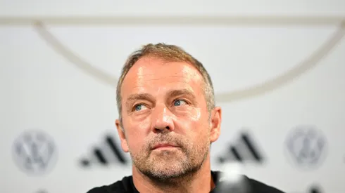 hansi flick técnico do barcelona. (Photo by Stuart Franklin/Getty Images)