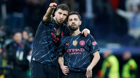 Bernardo Silva e Rúben Dias juntos