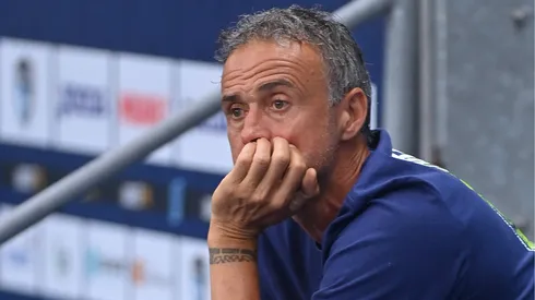 Luis Enrique em partida pelo PSG