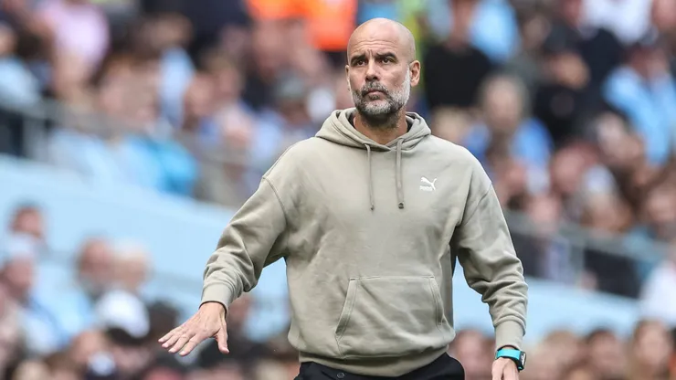 Pep Guardiola, técnico do Manchester City. (Foto: Mark Cosgrove/Imago/News Images)