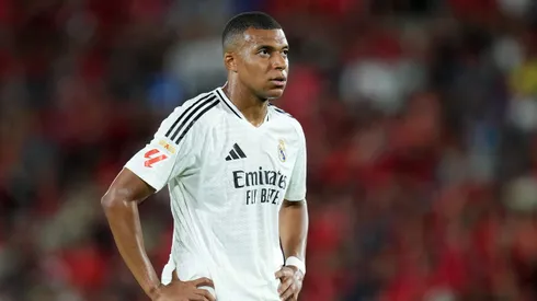 Kylian Mbappé, atacante do Real Madrid. (Photo by Alex Caparros/Getty Images)