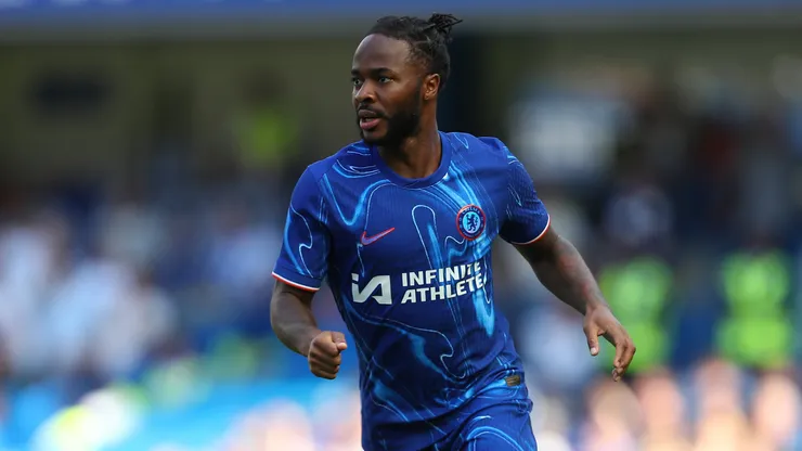 Raheem Sterling em partida pelo Chelsea
