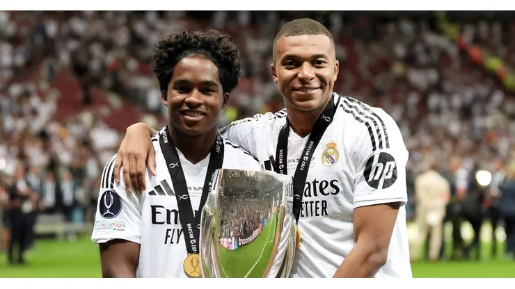 Mbappé e Endrick conquistaram a Supercopa da UEFA pelo Real Madrid.