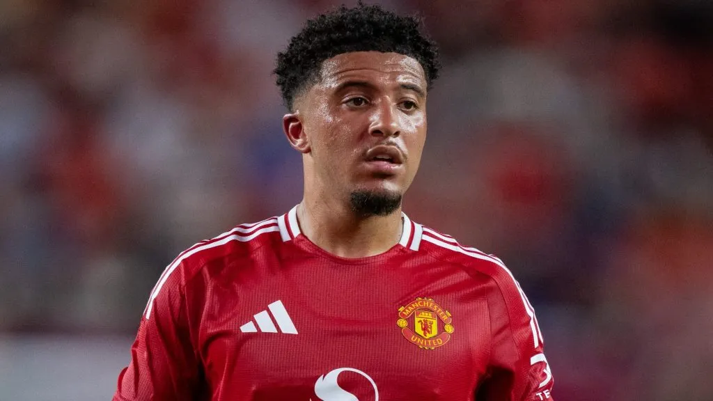 Manchester United acerta empréstimo de Jadon Sancho com obrigação de compra, diz jornal. (Photo by Jacob Kupferman/Getty Images)
