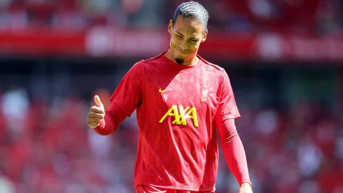 Virgil van Dijk em partida pelo Liverpool