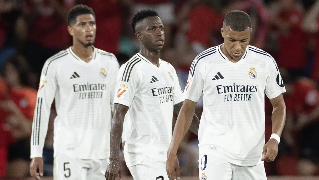 Mbappé assim como Bellingham e Vini Jr. ainda não marcaram na La Liga 2024/25. (Foto: LGM/Panoramic PUBLICATIONxNOTxINxFRAxBEL)