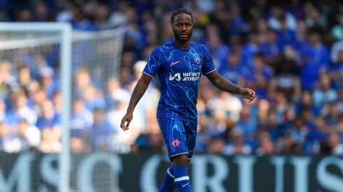 Raheem Sterling em jogo contra o Milan