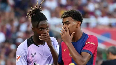 Amigos e rivais: O reencontro de Lamine e Nico. (Foto: Urbanandsport)