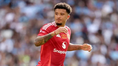 Sancho em partida pelo Manchester United