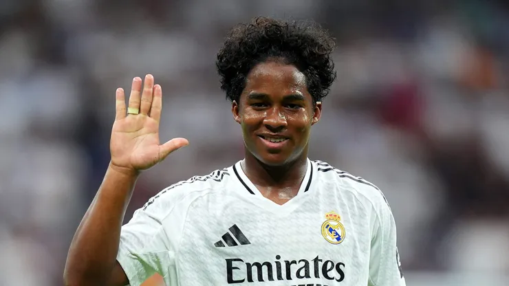 Endrick, atacante do Real Madrid. (Photo by Angel Martinez/Getty Images)