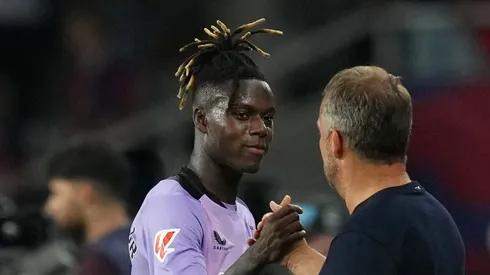 Flick e Williams: O lado menos esperado da conversa. (Foto: Alex Caparros/Getty Images)