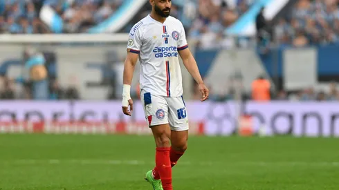 Thaciano em campo no duelo entre Grêmio e Bahia pelo Brasileirão, no dia 17 de agosto de 2024. (Sipa US / Alamy Stock Photo)