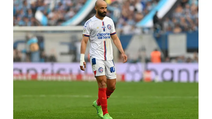 Thaciano em campo no duelo entre Grêmio e Bahia pelo Brasileirão, no dia 17 de agosto de 2024. (Sipa US / Alamy Stock Photo)