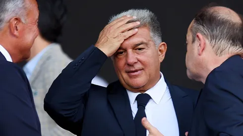 joan Laporta, presidente do Barcelona. (Photo by Eric Alonso/Getty Images)